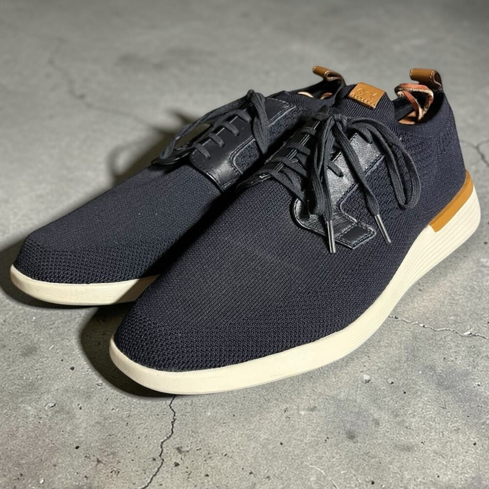 Mens Wolf & Shepherd SwiftKnit Casual Lace-Up Derby Sneaker Shoes Blue Size 12